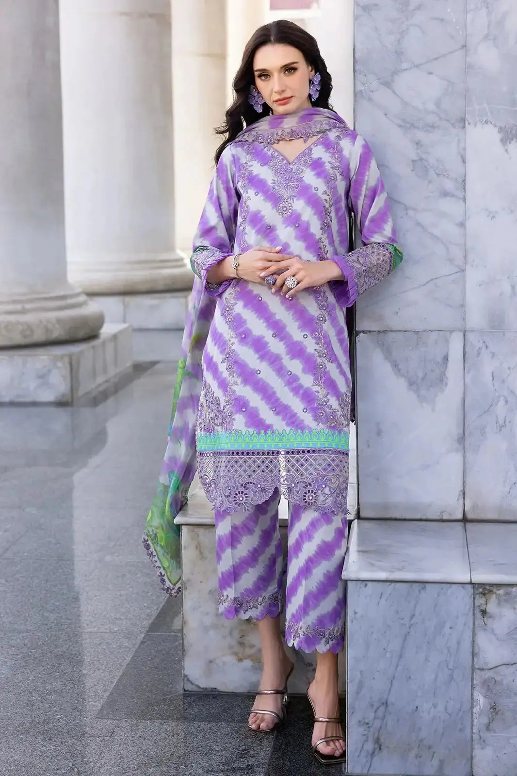 Charizma Lawn Embroidered Suit