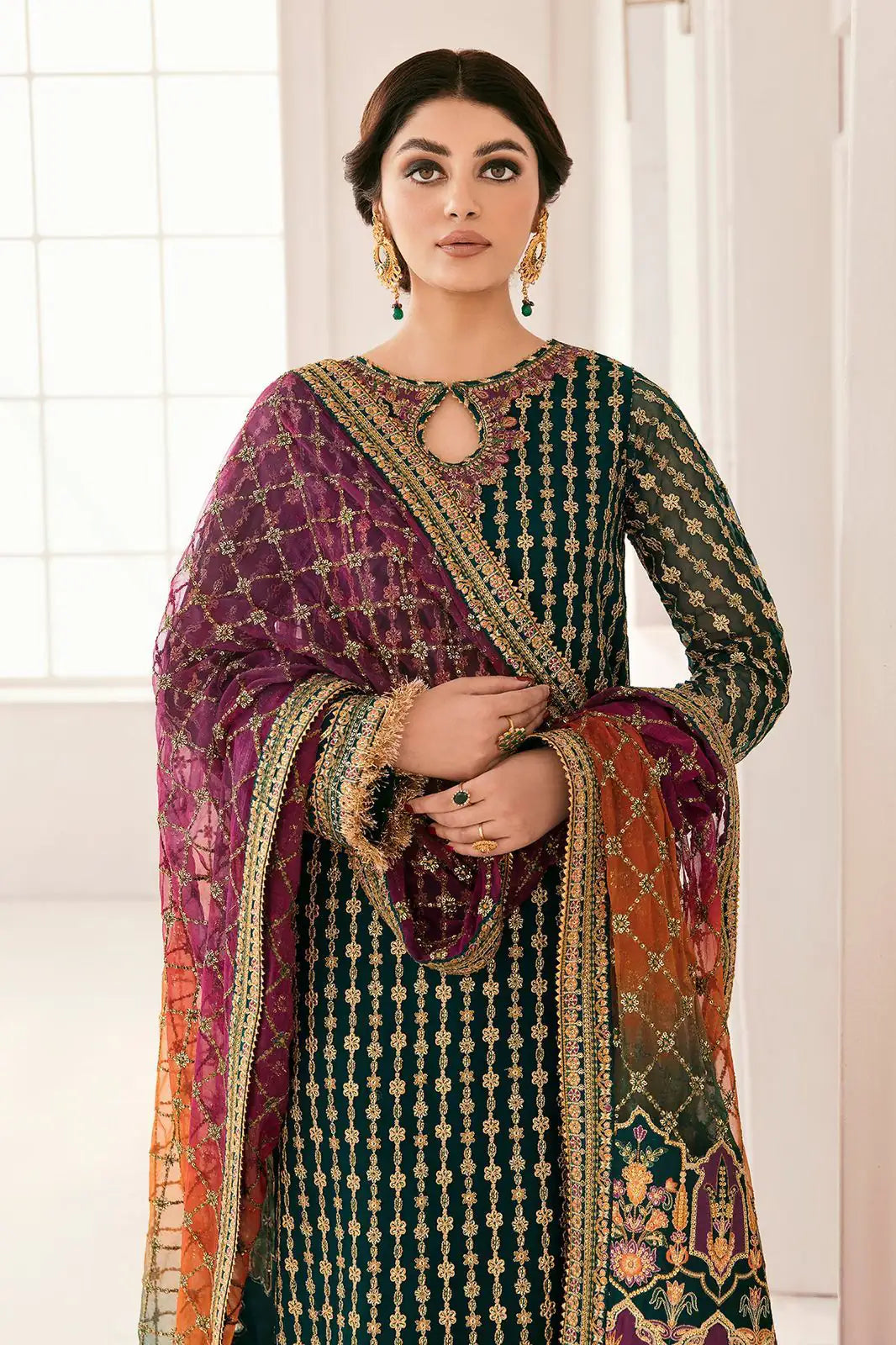 Embroidered Chiffon Heavy Suit 8476 - SINGHAR