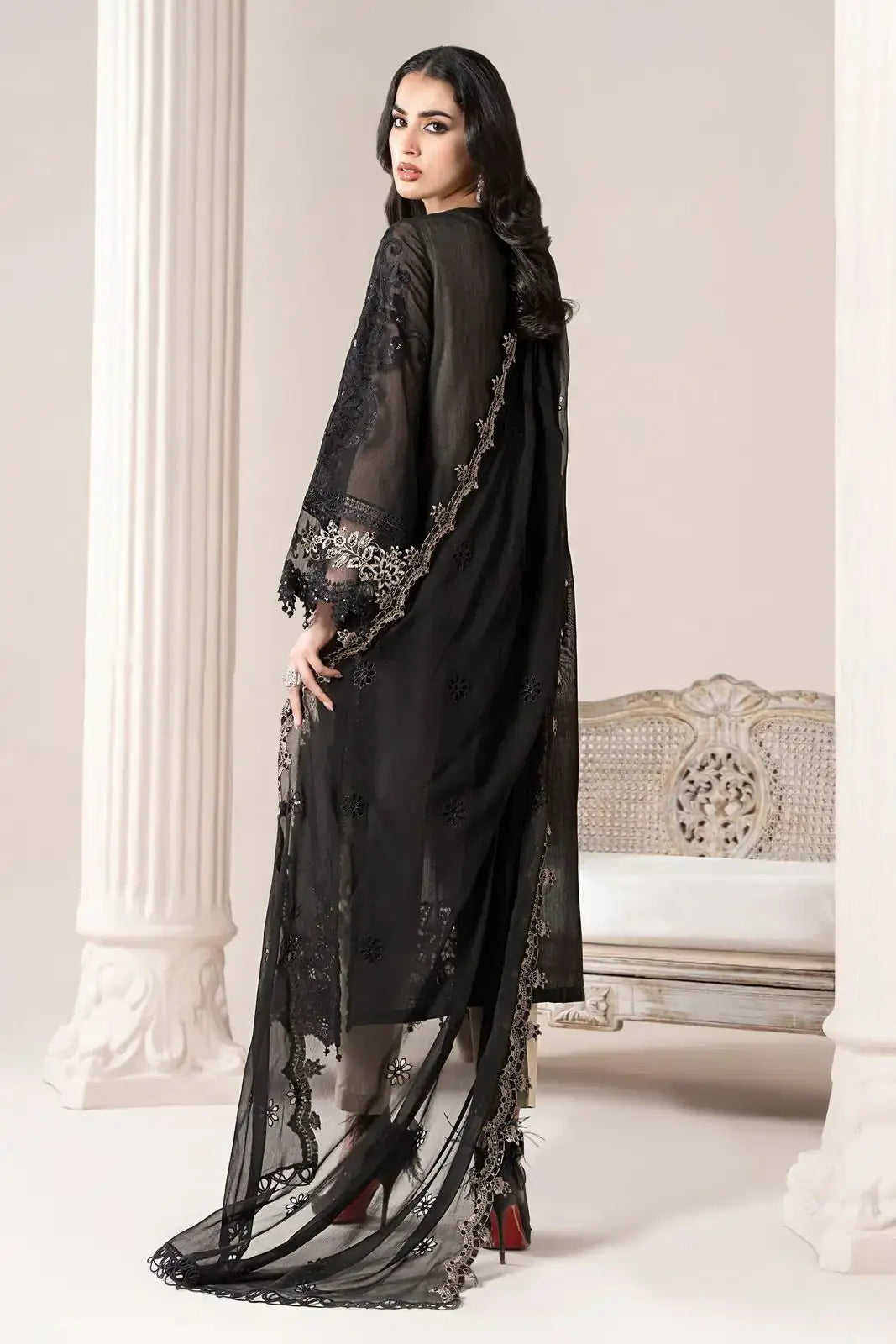 Embroidered Paper Cotton Suit 8495 - SINGHAR