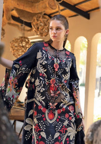 Lawn Suit Black 8443 - SINGHAR