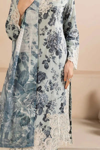 Lawn Suit Gray 8462 - SINGHAR