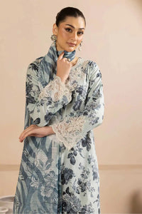 Lawn Suit Gray 8462 - SINGHAR