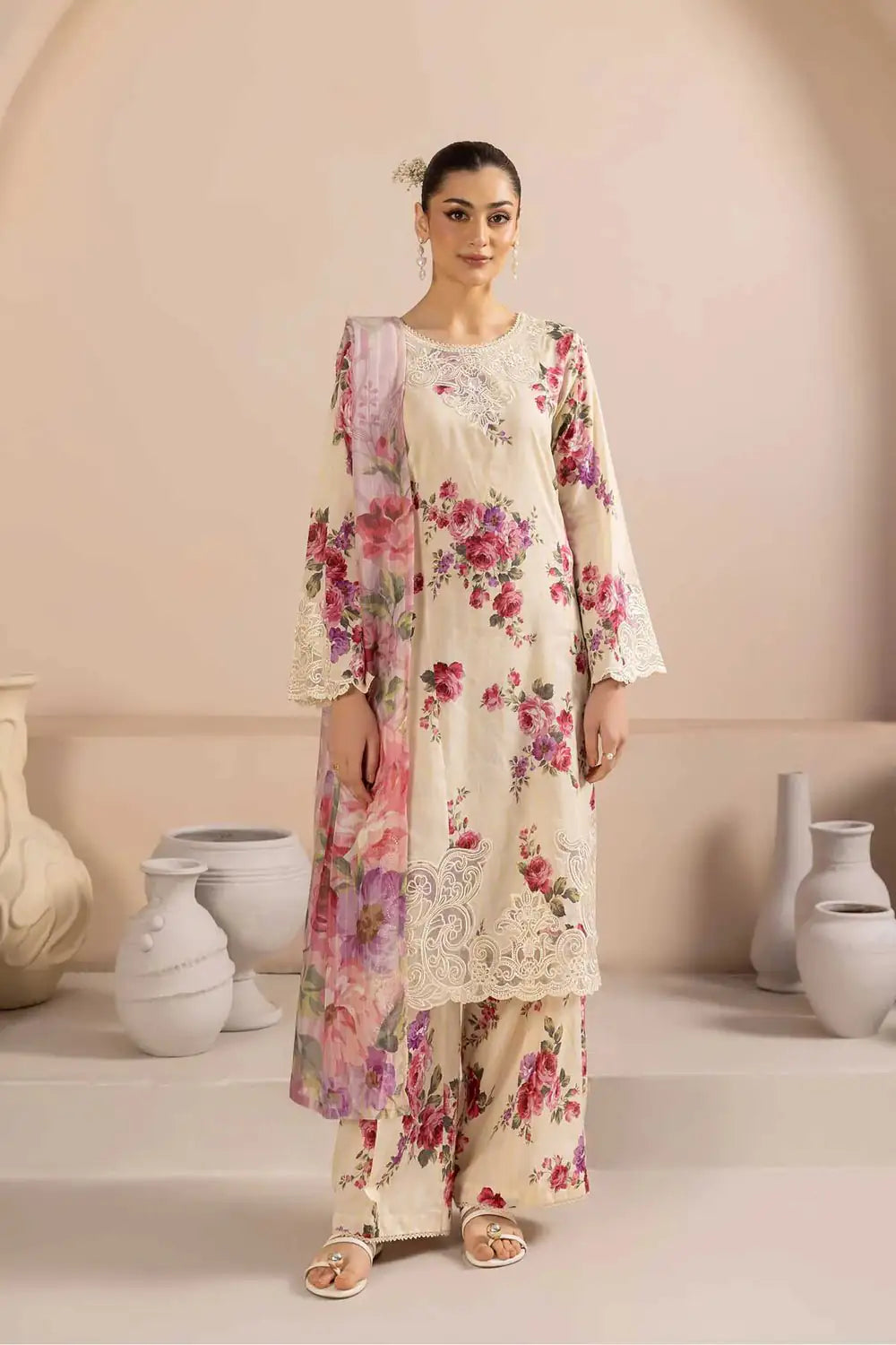 Lawn Suit Pink
