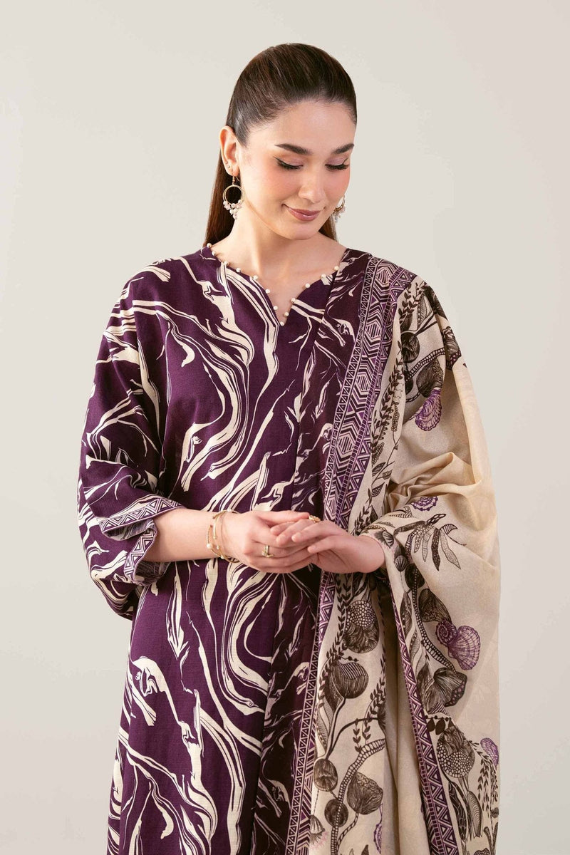 Lawn Suit Purple