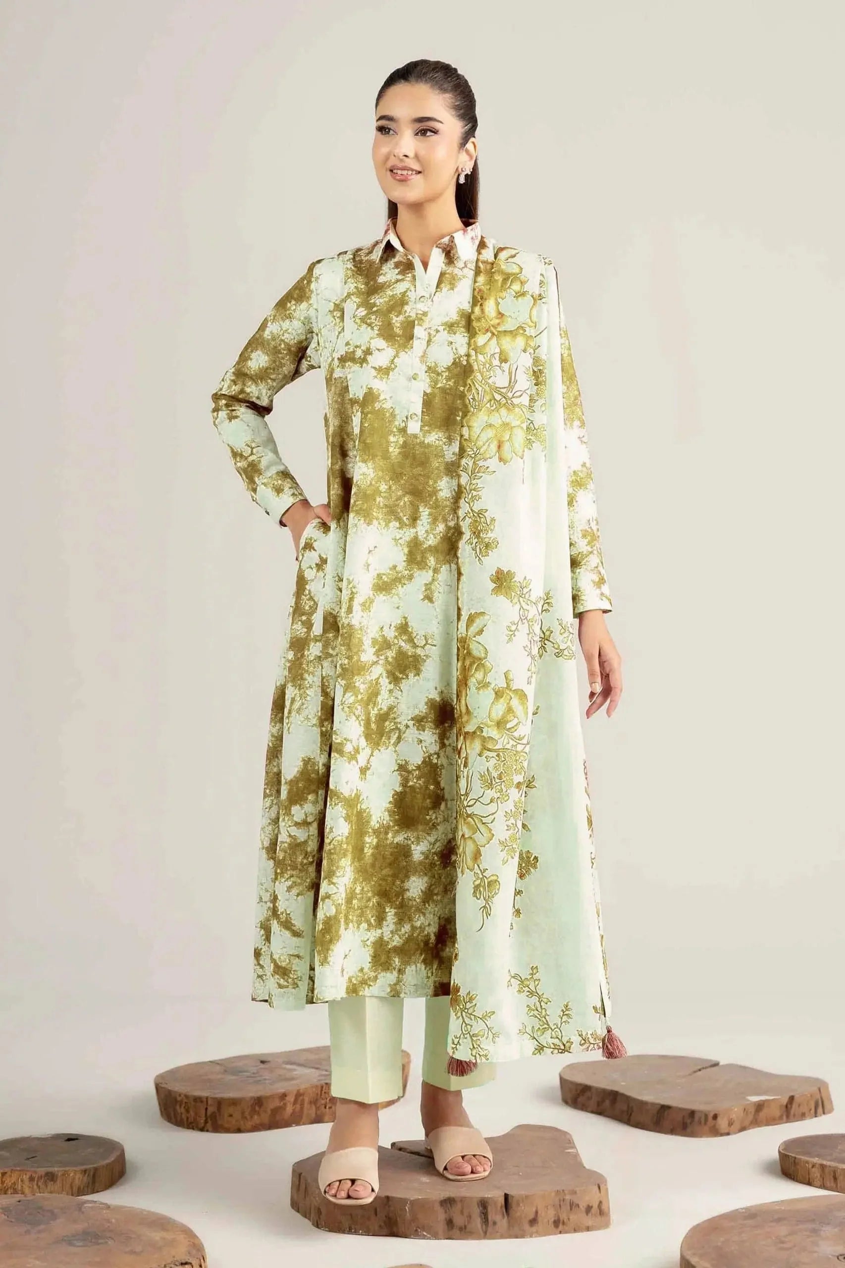 Autumn Lawn Suit