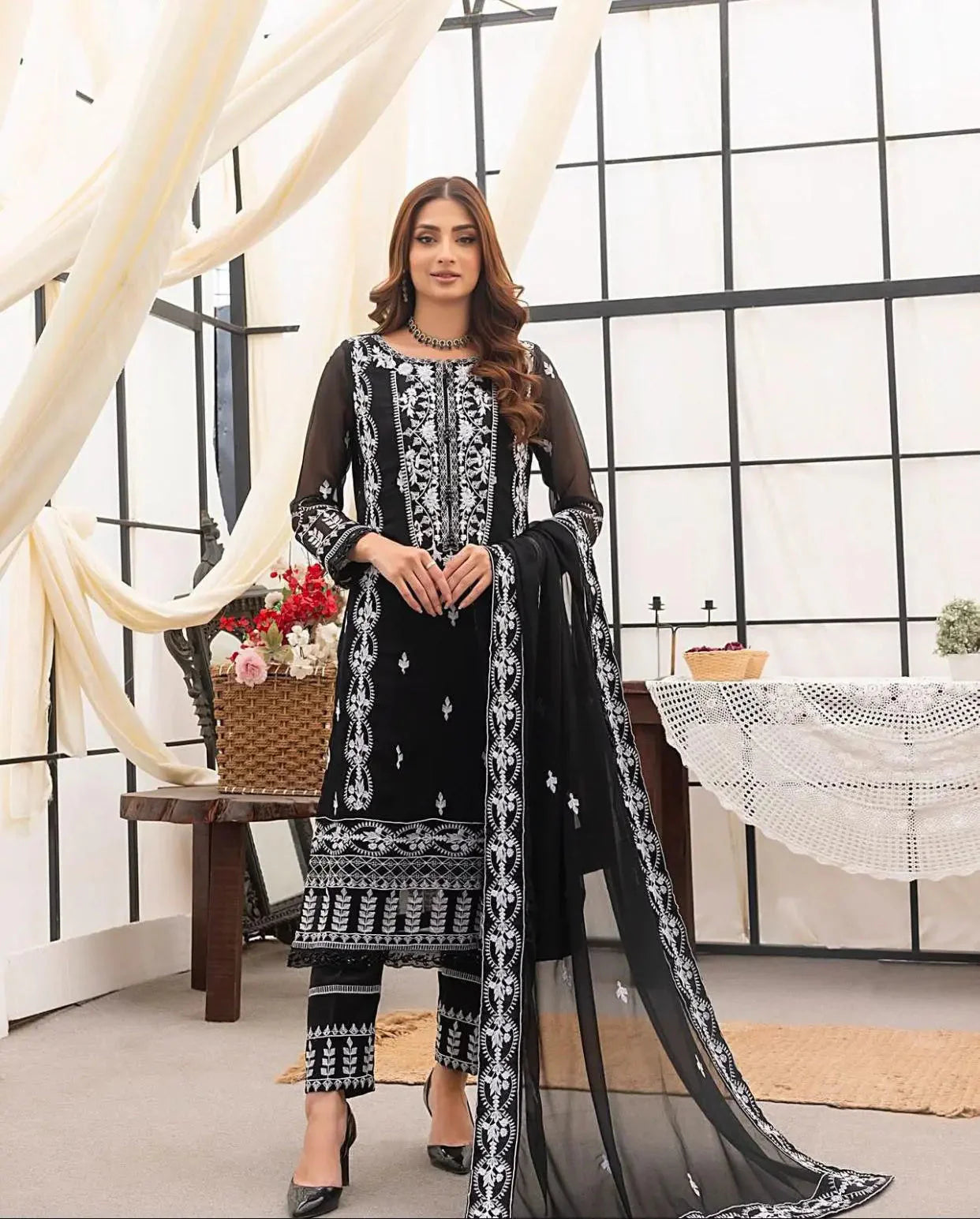 Chiffon Embrioderd Suit 8534 SINGHAR