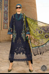 Unstitched Chikankari Embroidered Suit