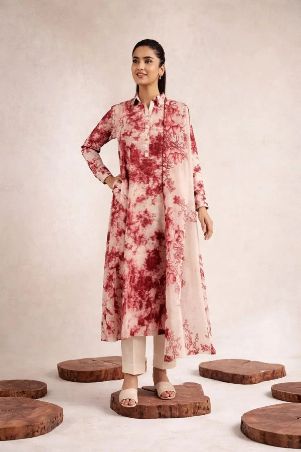 Mehroon Lawn Suit